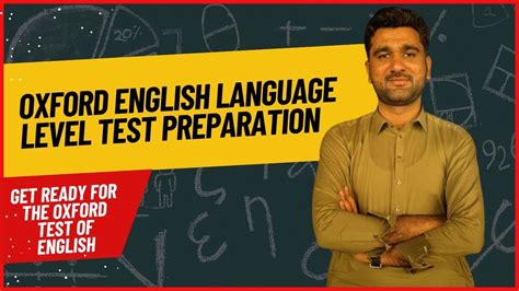 Get ready for the Oxford Test of English .